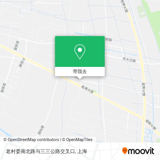 老村委南北路与三三公路交叉口地图