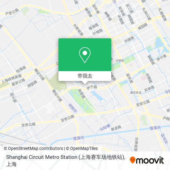 Shanghai Circuit Metro Station (上海赛车场地铁站)地图