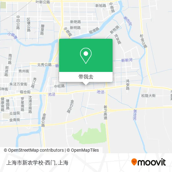 上海市新农学校-西门地图