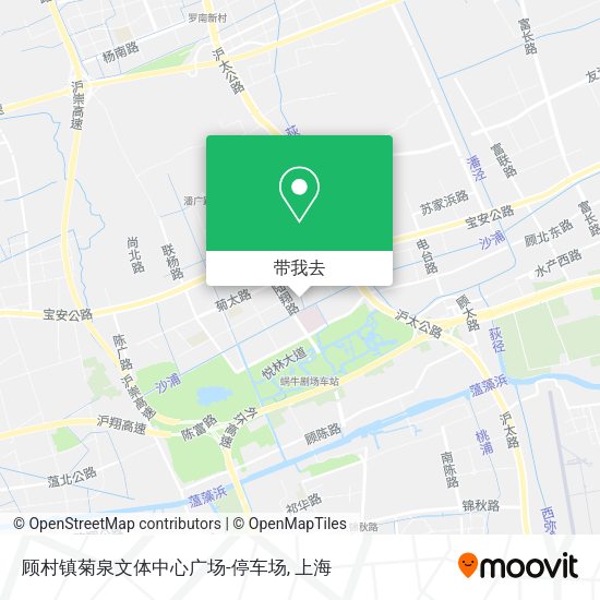 顾村镇菊泉文体中心广场-停车场地图