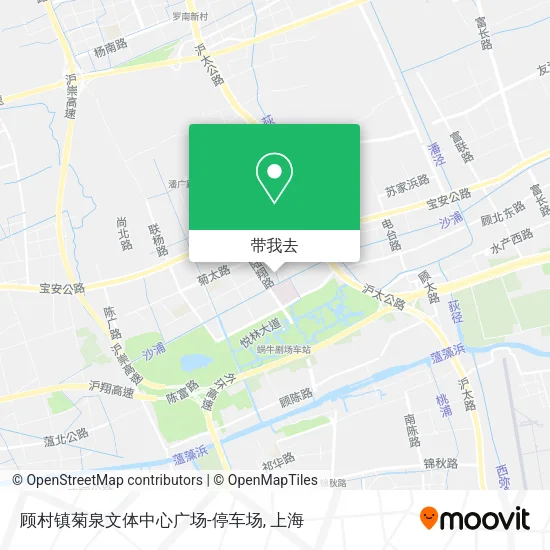 顾村镇菊泉文体中心广场-停车场地图
