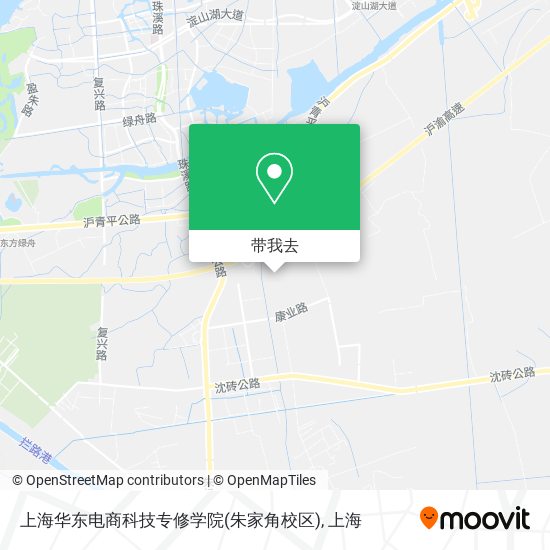 上海华东电商科技专修学院(朱家角校区)地图