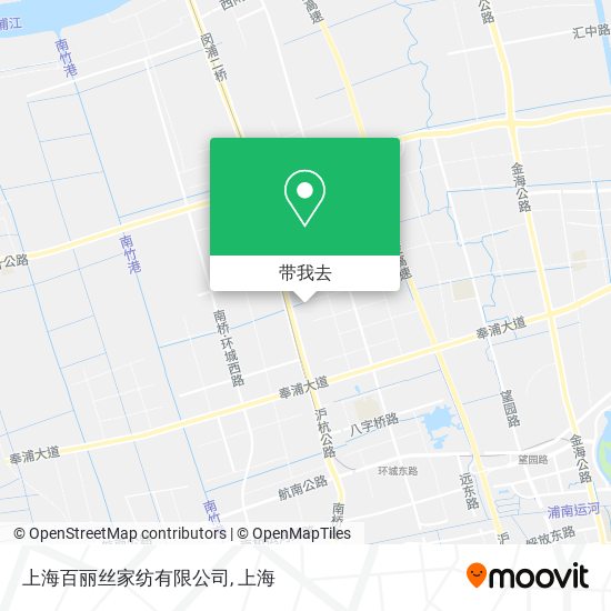 上海百丽丝家纺有限公司地图