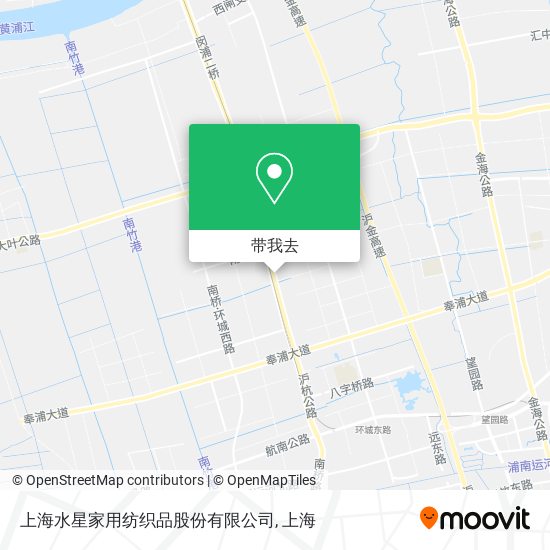 上海水星家用纺织品股份有限公司地图