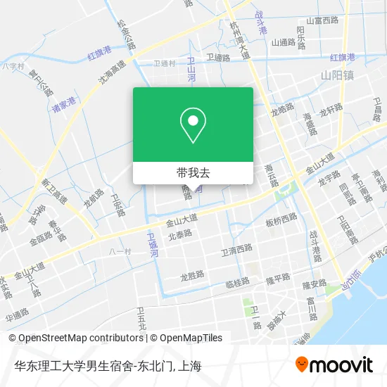华东理工大学男生宿舍-东北门地图