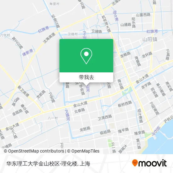 华东理工大学金山校区-理化楼地图