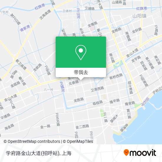 学府路金山大道(招呼站)地图