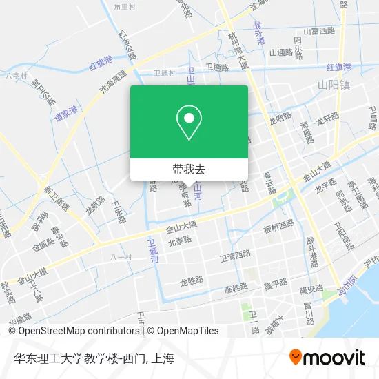 华东理工大学教学楼-西门地图