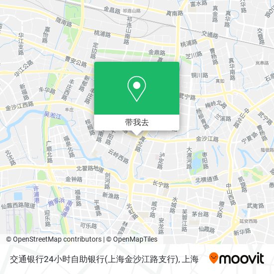 交通银行24小时自助银行(上海金沙江路支行)地图