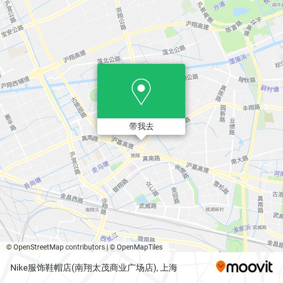 Nike服饰鞋帽店(南翔太茂商业广场店)地图