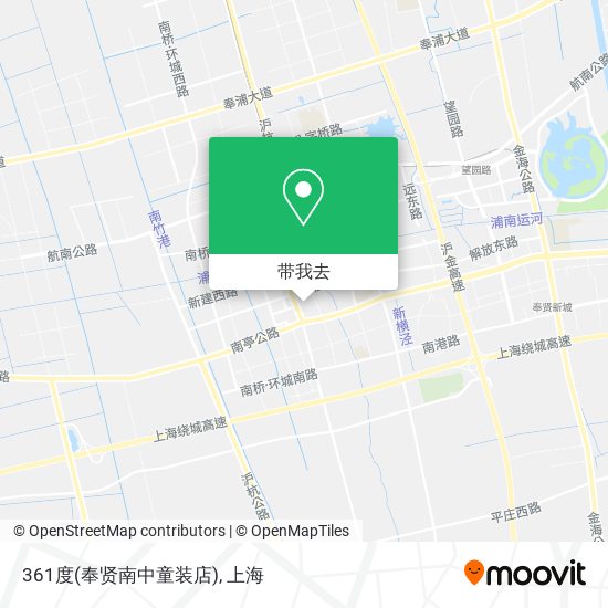 361度(奉贤南中童装店)地图