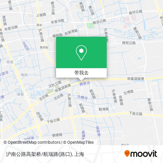 沪南公路高架桥/航瑞路(路口)地图