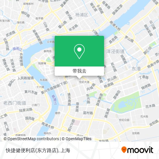 快捷健便利店(东方路店)地图