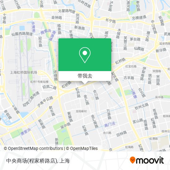 中央商场(程家桥路店)地图