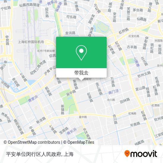 平安单位闵行区人民政府地图