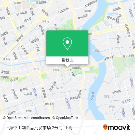 上海中山副食品批发市场-2号门地图