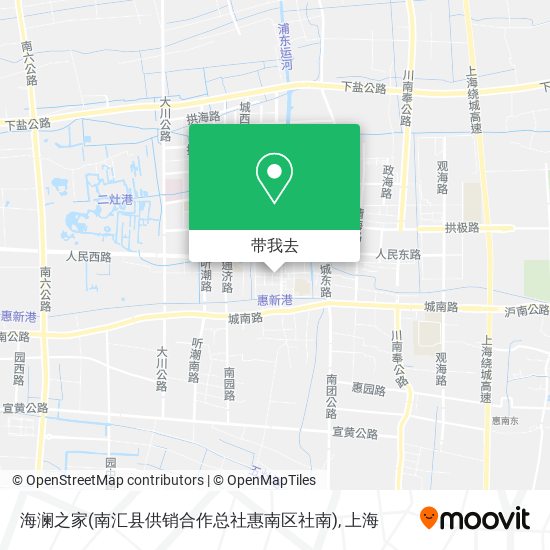 海澜之家(南汇县供销合作总社惠南区社南)地图