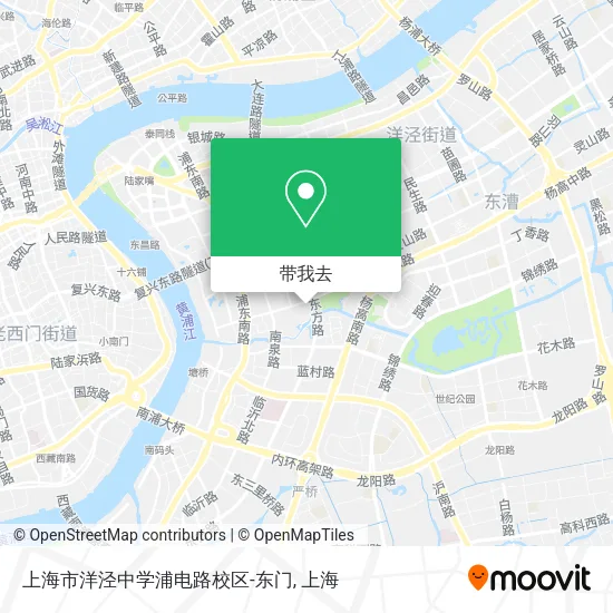 上海市洋泾中学浦电路校区-东门地图