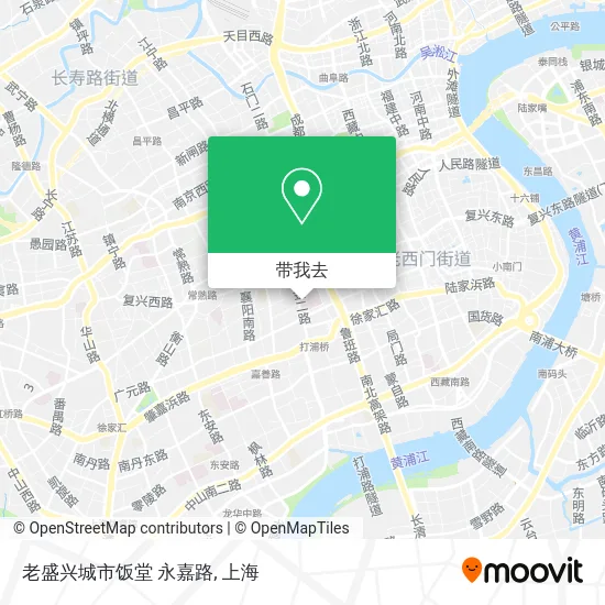 老盛兴城市饭堂 永嘉路地图