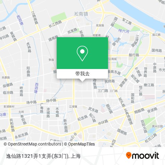 逸仙路1321弄1支弄(东3门)地图