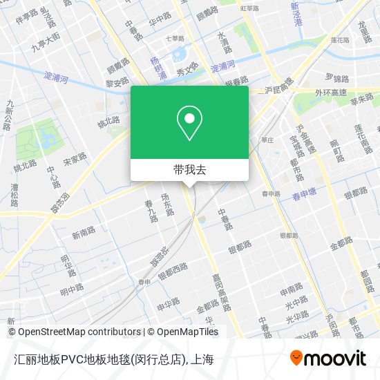 汇丽地板PVC地板地毯(闵行总店)地图