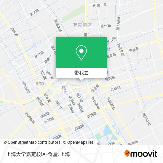 上海大学嘉定校区-食堂地图