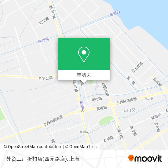 外贸工厂折扣店(四元路店)地图