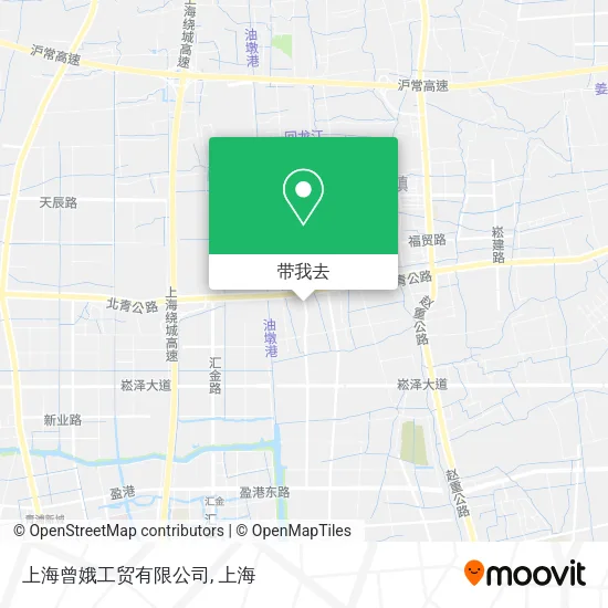 上海曾娥工贸有限公司地图