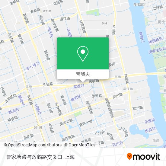 曹家塘路与放鹤路交叉口地图