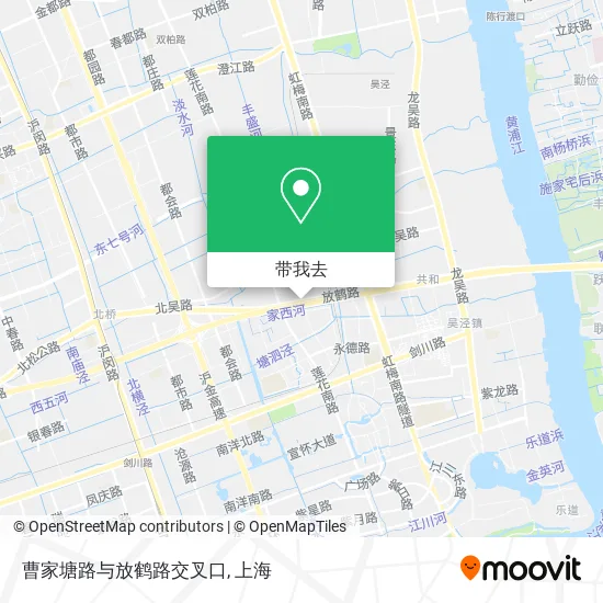曹家塘路与放鹤路交叉口地图