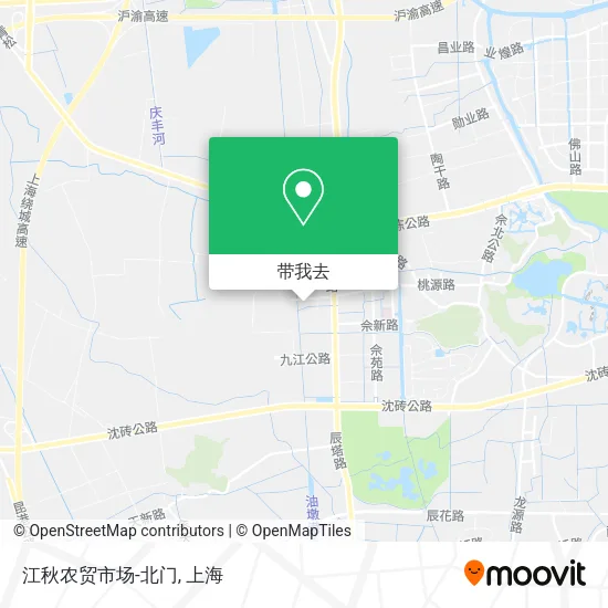江秋农贸市场-北门地图