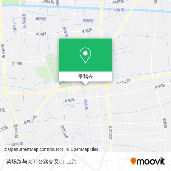 菜场路与大叶公路交叉口地图