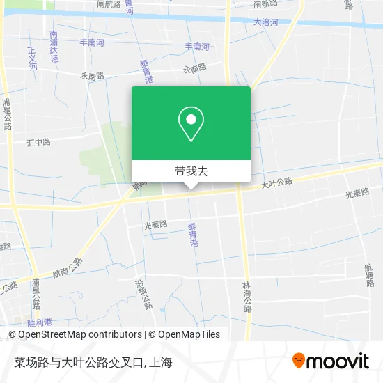 菜场路与大叶公路交叉口地图