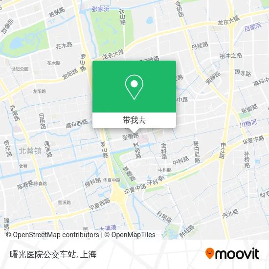 曙光医院公交车站地图