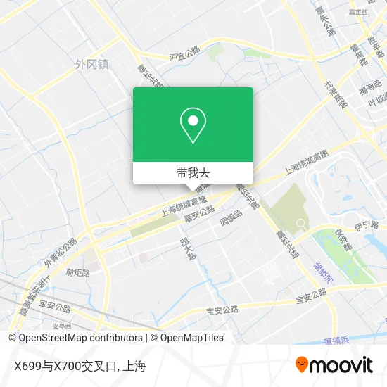 X699与X700交叉口地图