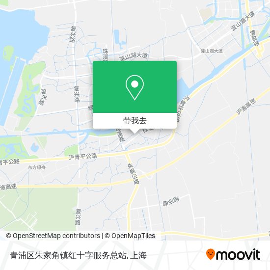 青浦区朱家角镇红十字服务总站地图