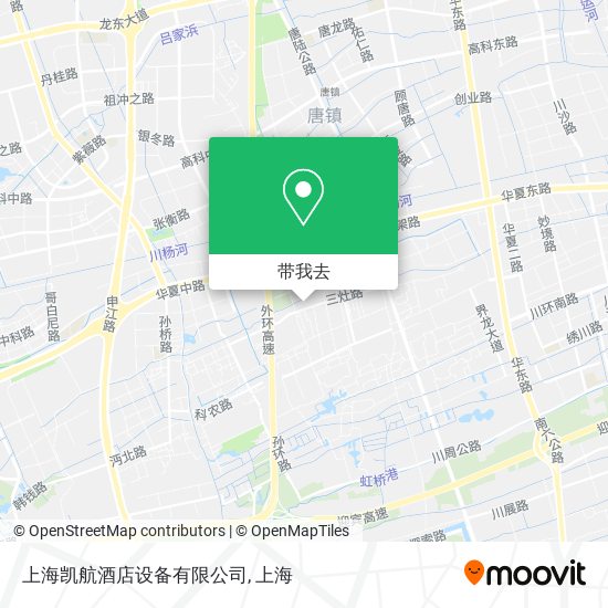 上海凯航酒店设备有限公司地图