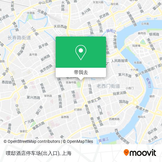 噗邸酒店停车场(出入口)地图