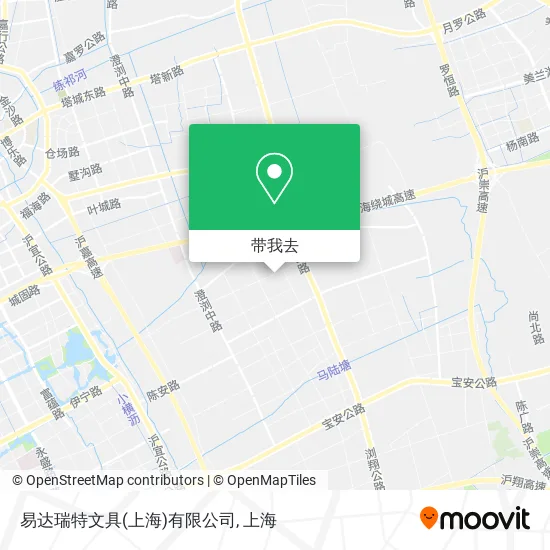 易达瑞特文具(上海)有限公司地图