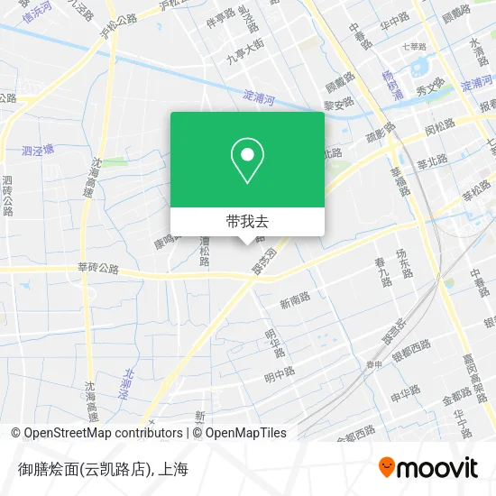 御膳烩面(云凯路店)地图