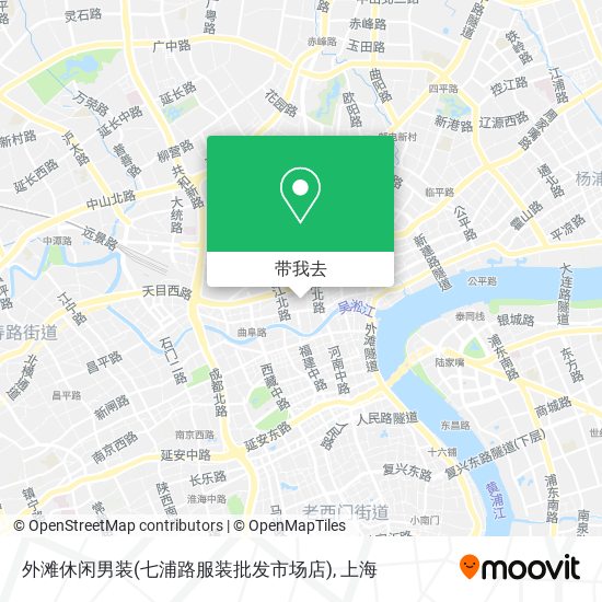 外滩休闲男装(七浦路服装批发市场店)地图