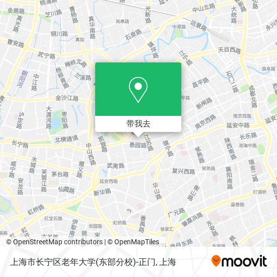 上海市长宁区老年大学(东部分校)-正门地图