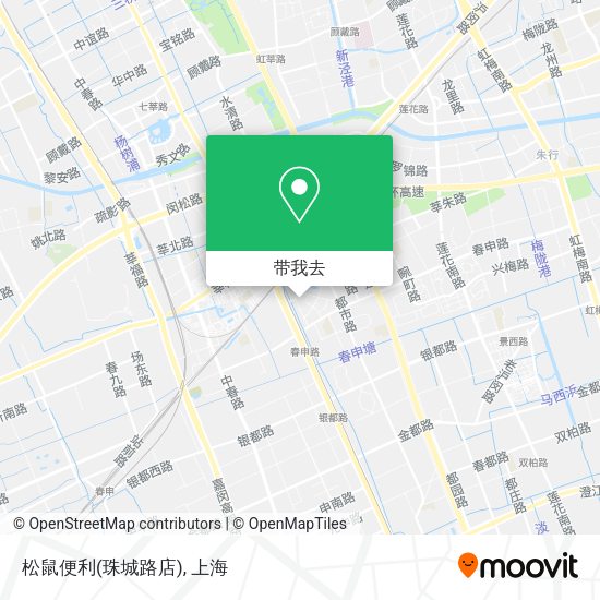 松鼠便利(珠城路店)地图