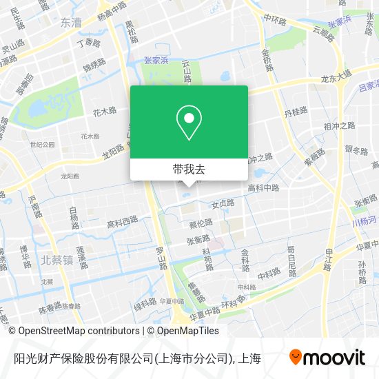 阳光财产保险股份有限公司(上海市分公司)地图