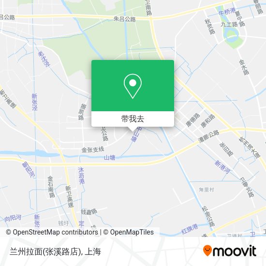 兰州拉面(张溪路店)地图