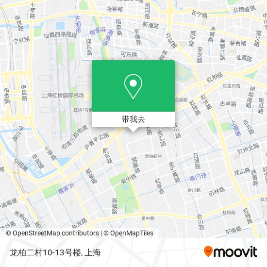 龙柏二村10-13号楼地图