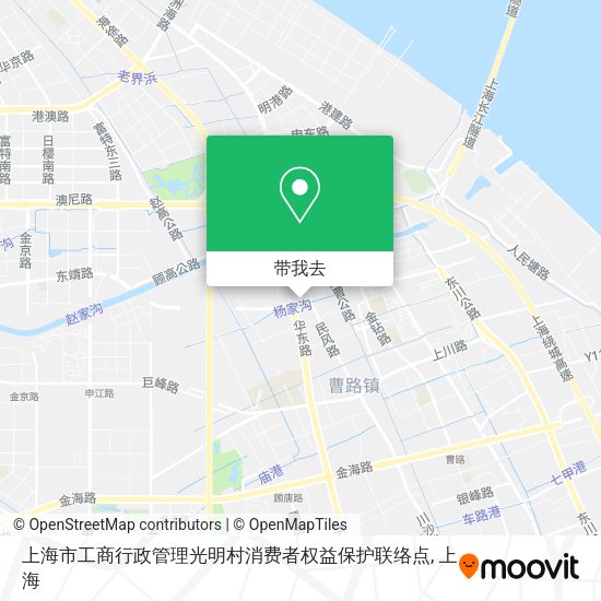 上海市工商行政管理光明村消费者权益保护联络点地图