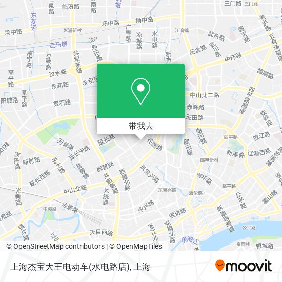 上海杰宝大王电动车(水电路店)地图