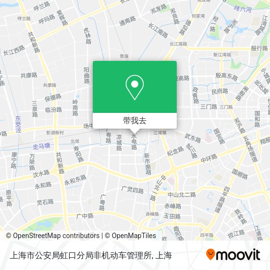 上海市公安局虹口分局非机动车管理所地图