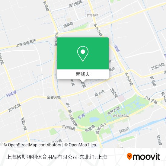 上海格勒特利体育用品有限公司-东北门地图